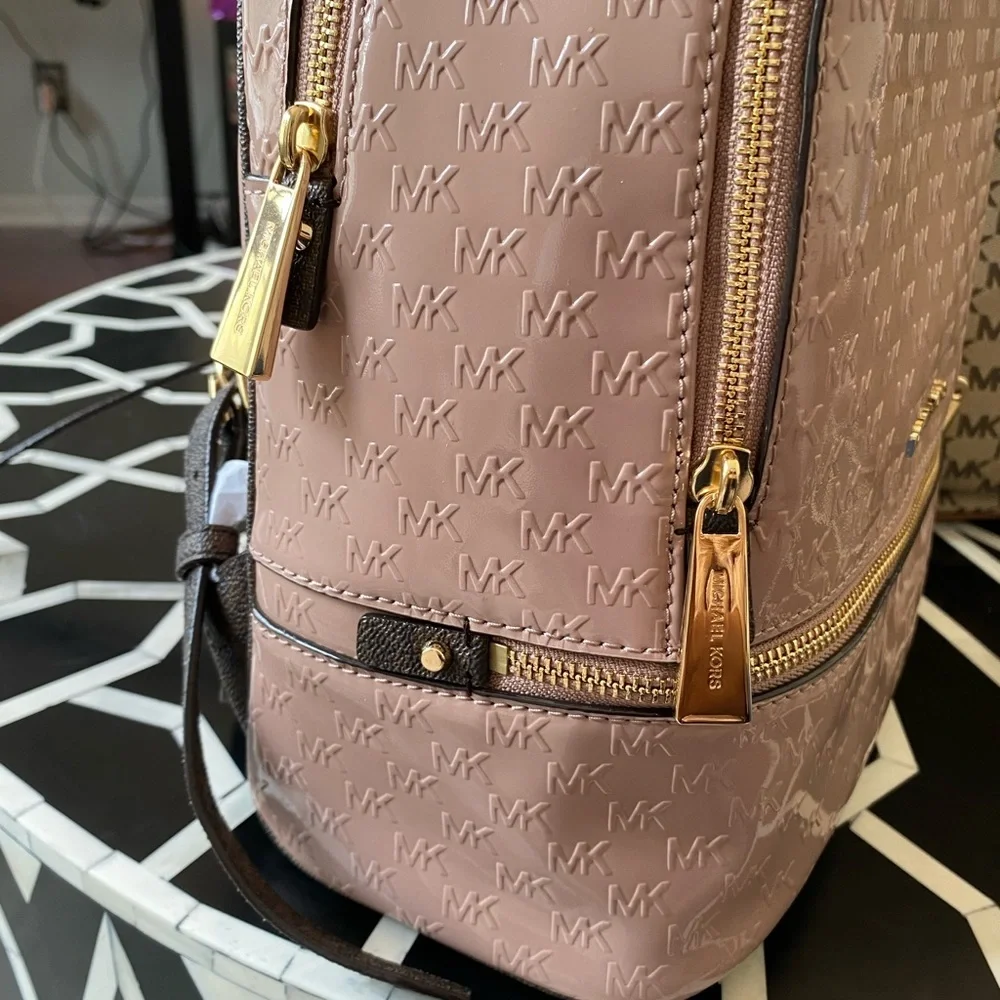 Micheal Kors Rhea Zip Logo Bookbag